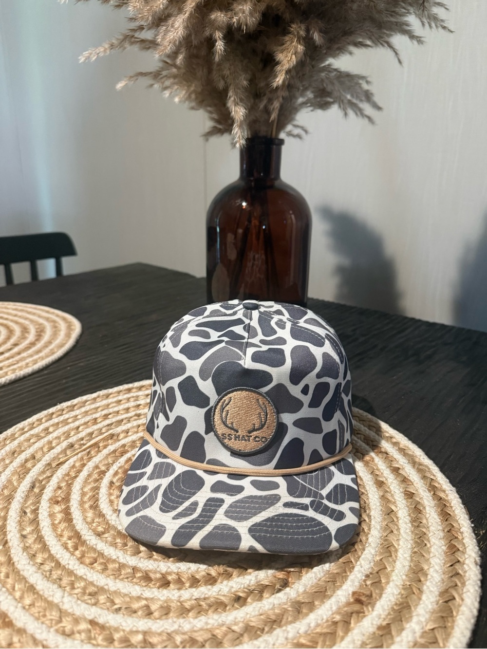 Men's Gray Camo Snapback Hat